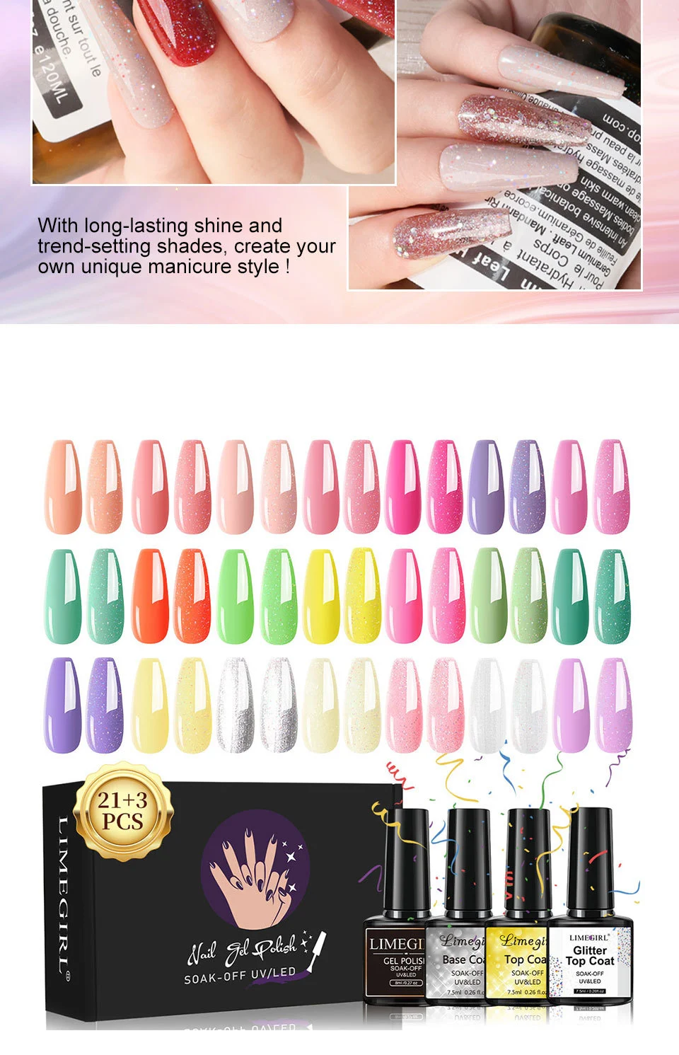 gel nail polish set 24 colors limegirl spu808409214116 desc 11