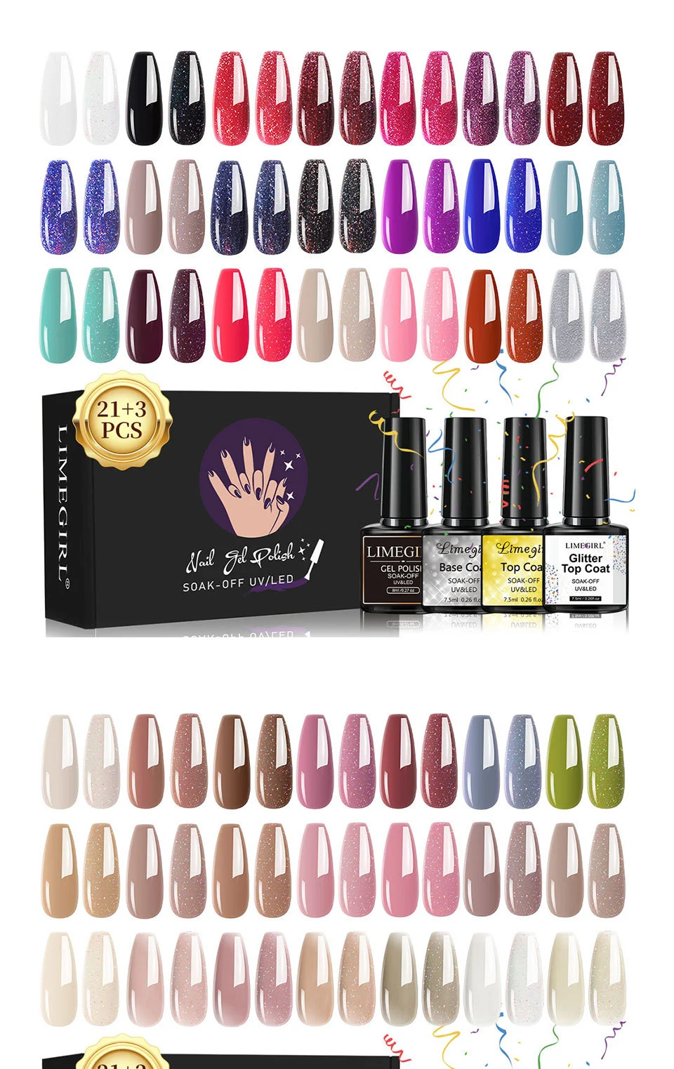 gel nail polish set 24 colors limegirl spu808409214116 desc 12