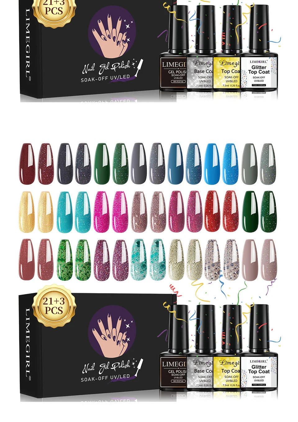 gel nail polish set 24 colors limegirl spu808409214116 desc 13