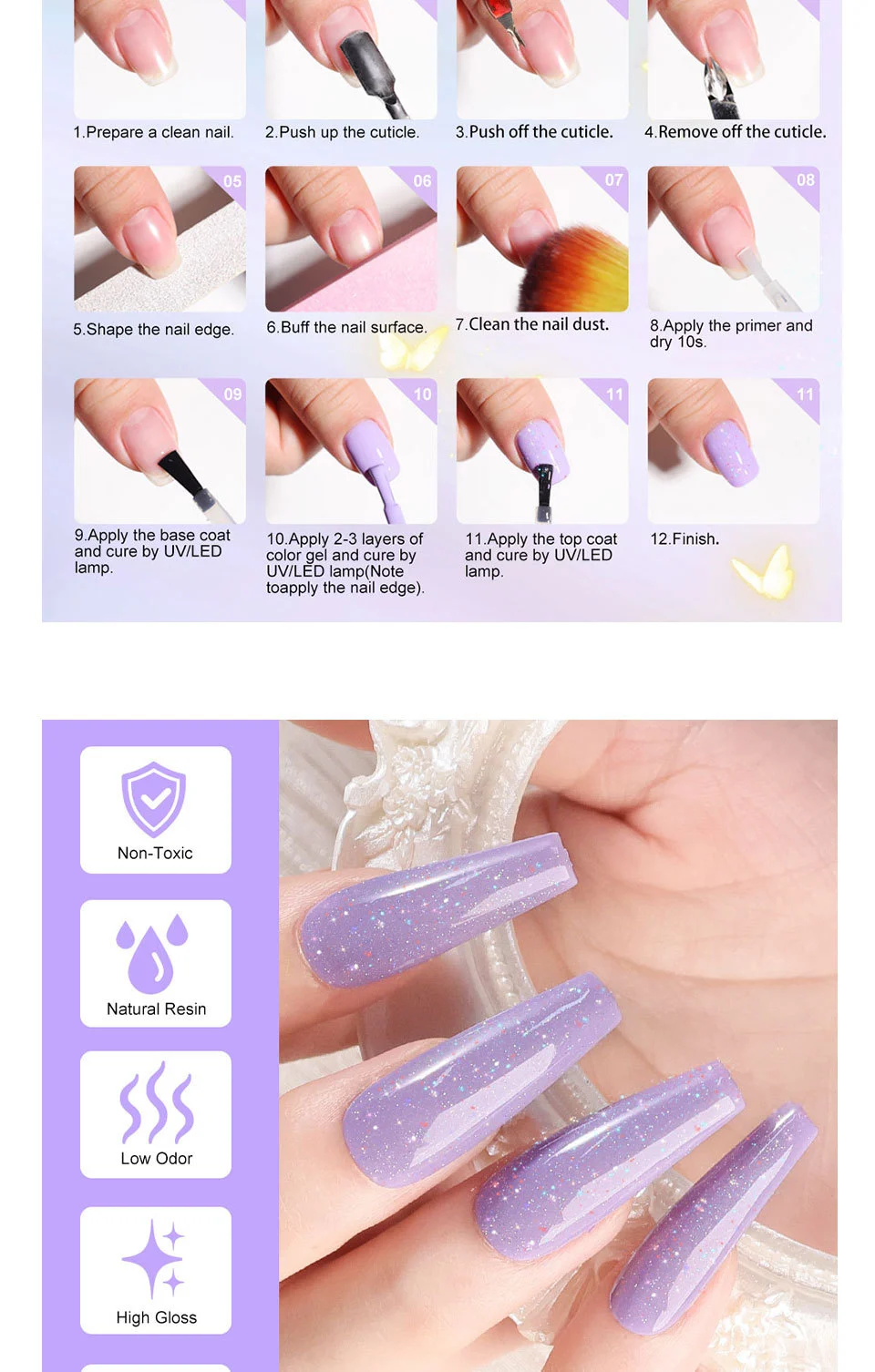 gel nail polish set 24 colors limegirl spu808409214116 desc 5