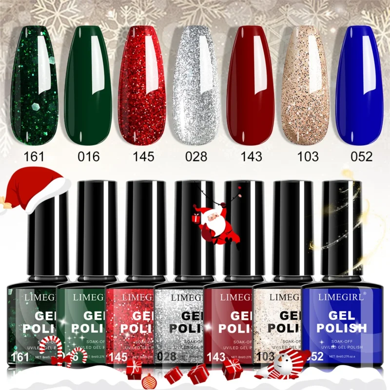 Gel Nail Polish Set 7 Colors Limegirl Spu998048478357 2