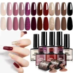 Gel Nail Polish Set - Limegirl 12 Colors Long Lasting Soak Off UV LED Professional Nail Art Kit