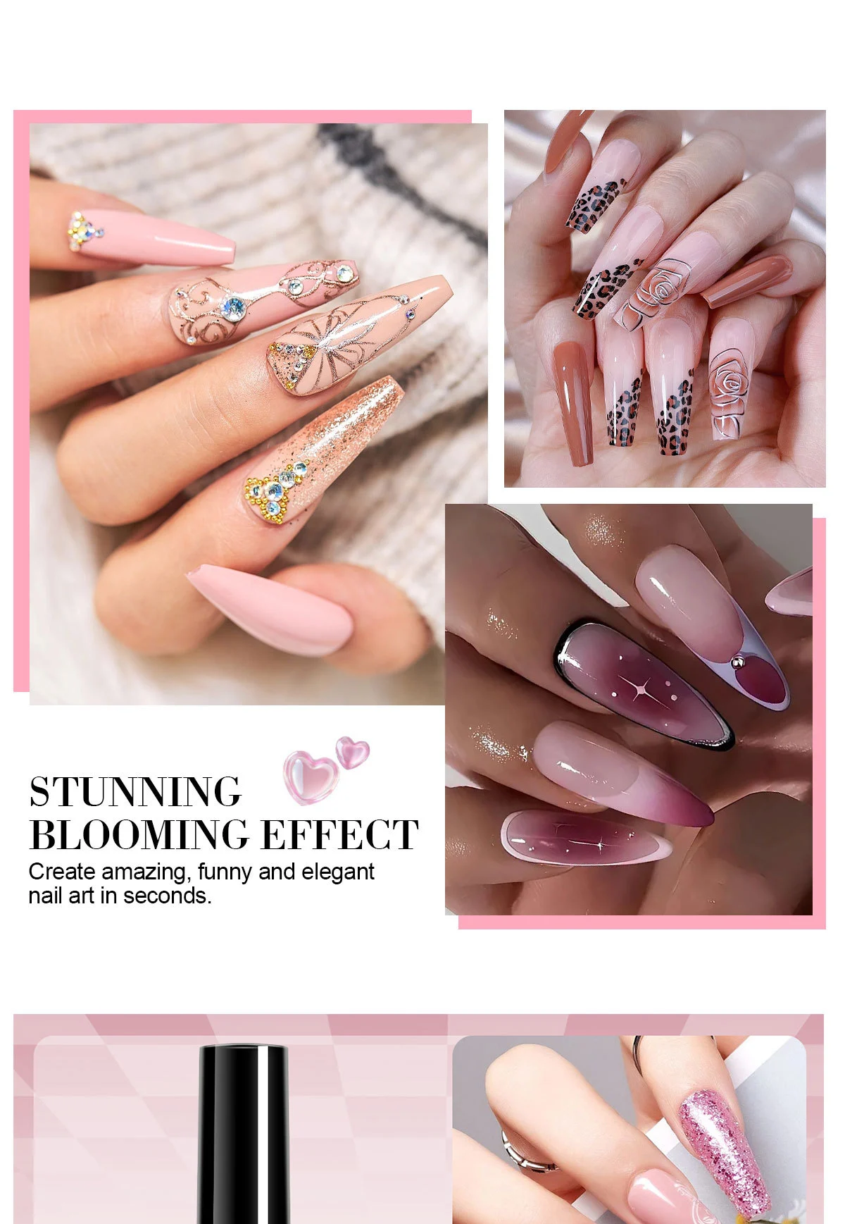 Gel Nail Polish Set - Limegirl 12 Colors Long Lasting Soak Off UV LED Professional Nail Art Kit 3 gel nail polish set limegirl spu1001836702245 desc 3