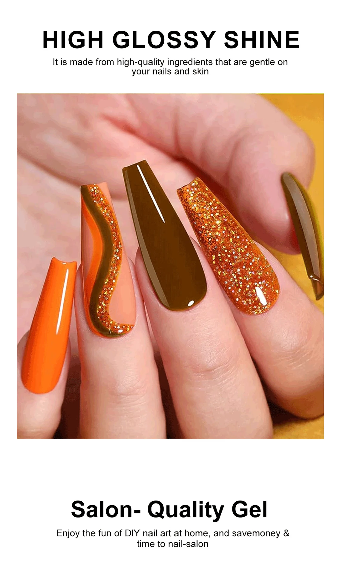 Gel Nail Polish Set - LIMEGIRL 12Pcs UV LED Soak Off Nail Art Kit with Base and Top Coat for Long-Lasting Manicure 2 gel nail polish set limegirl spu848620969933 desc 2