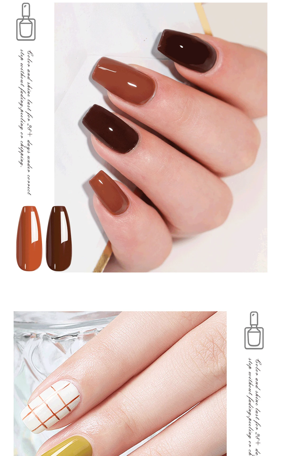 Gel Nail Polish Set - LIMEGIRL 12Pcs UV LED Soak Off Nail Art Kit with Base and Top Coat for Long-Lasting Manicure 3 gel nail polish set limegirl spu848620969933 desc 3