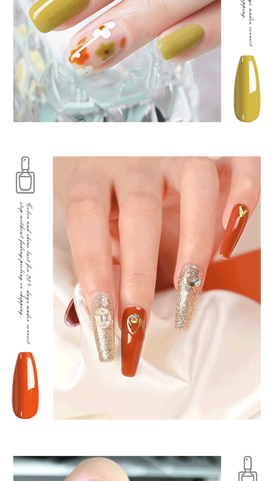 Gel Nail Polish Set - LIMEGIRL 12Pcs UV LED Soak Off Nail Art Kit with Base and Top Coat for Long-Lasting Manicure 4 gel nail polish set limegirl spu848620969933 desc 4