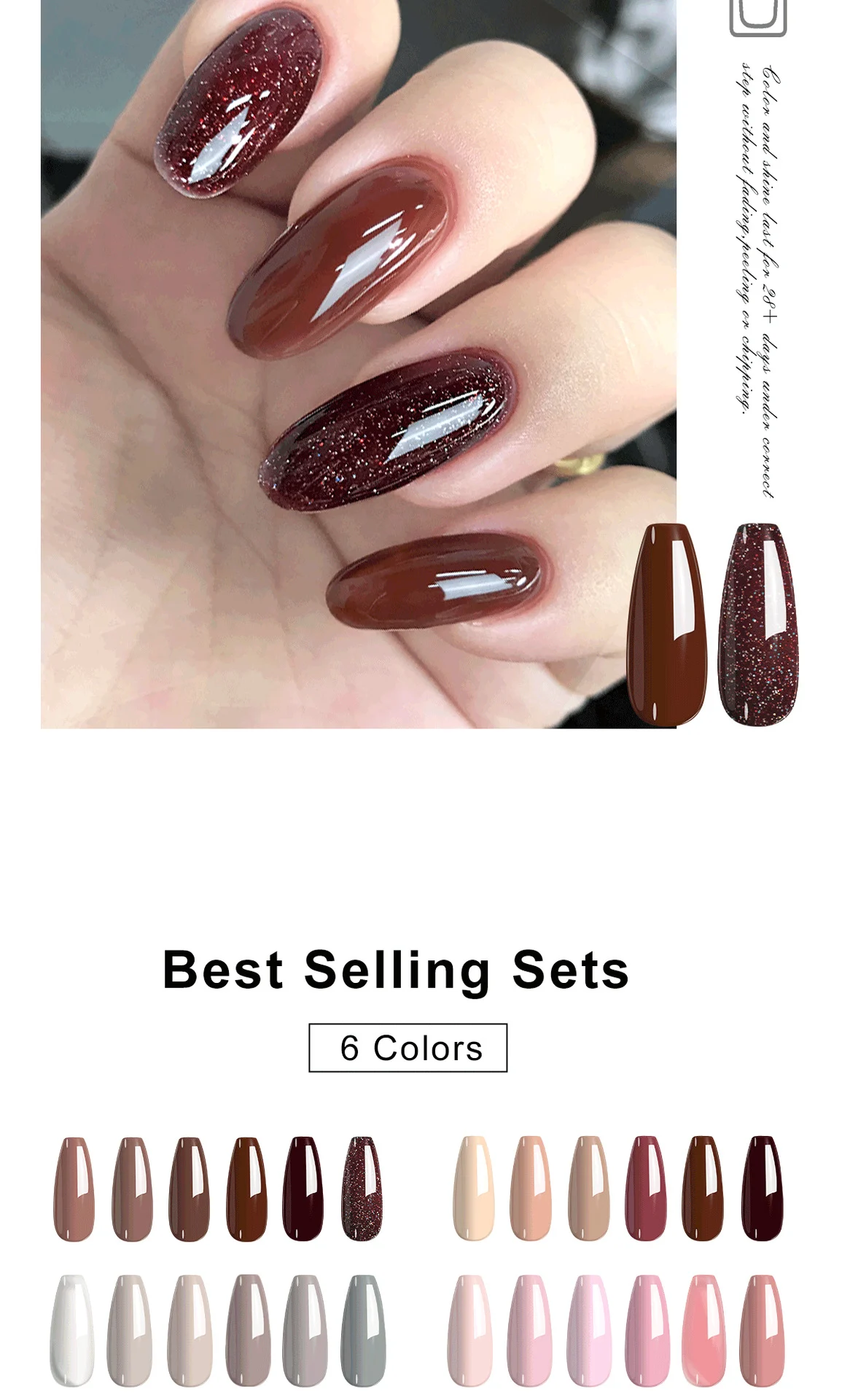 Gel Nail Polish Set - LIMEGIRL 12Pcs UV LED Soak Off Nail Art Kit with Base and Top Coat for Long-Lasting Manicure 5 gel nail polish set limegirl spu848620969933 desc 5