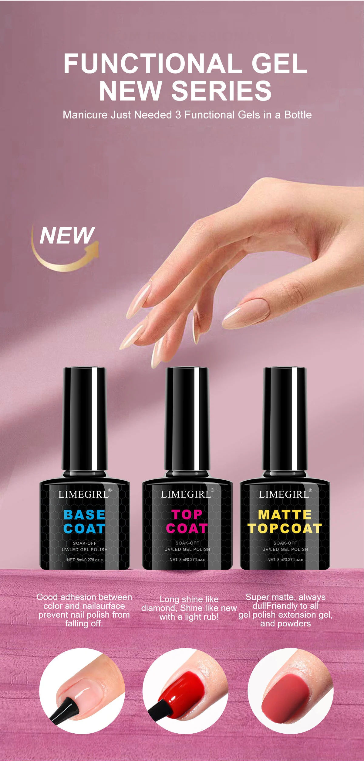 Gel Nail Polish Set Limegirl 12 Colors Soak Off UV LED Phototherapy Varnish Kit for Autumn/Winter Nail Art 11 gel nail polish set limegirl spu997803634611 desc 11