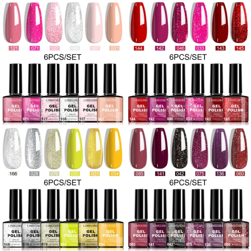 Gel Nail Polish Set Limegirl Spu998052846207 2