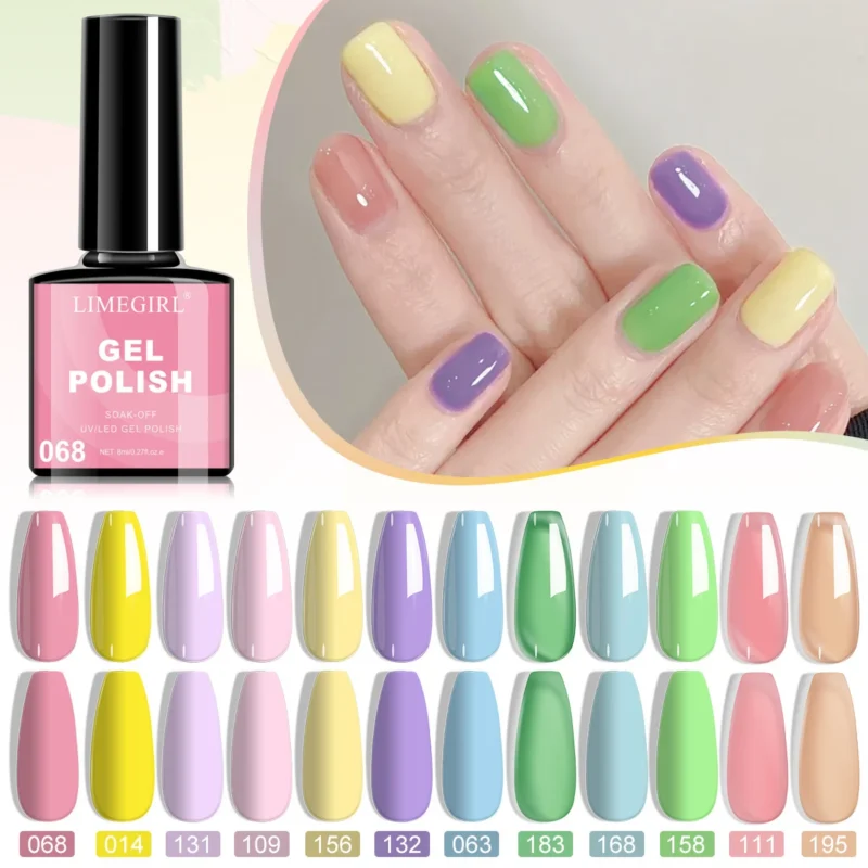 Gel Nail Polish Set Macaron Limegirl Spu998816551680 3