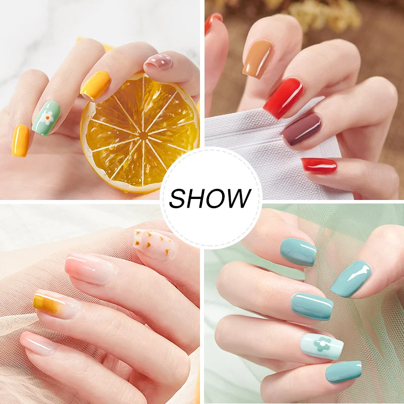Gel Nail Polish Set for Professional Manicure, UV LED Soak-Off Solid Color Nail Art Gel, 7.5ml 4 gel nail polish set professional spu802671417756 desc 4
