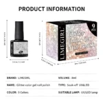 Glitter Gel Nail Polish Set 9 Colors Spu996866134942 5