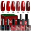 6-Color New Year Red Gel Set with Gift Box