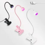 Gooseneck LED Nail Lamp Portable Clip-on UV Light for Gel Curing and Nail Extensions