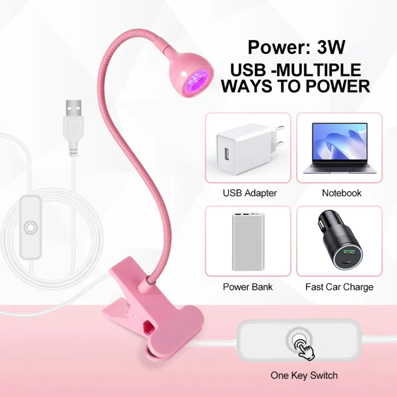 Gooseneck Led Nail Lamp Portable Uv Clip Spu965168056244 3
