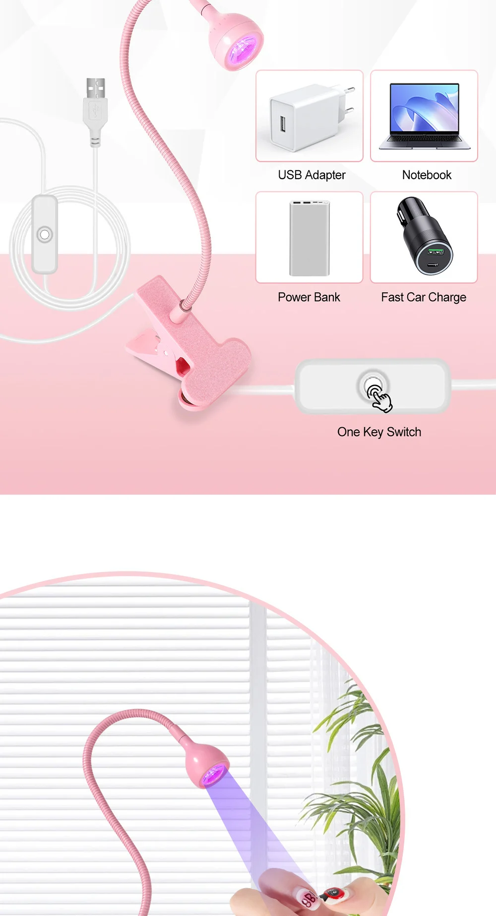 gooseneck led nail lamp portable uv clip spu965168056244 desc 4
