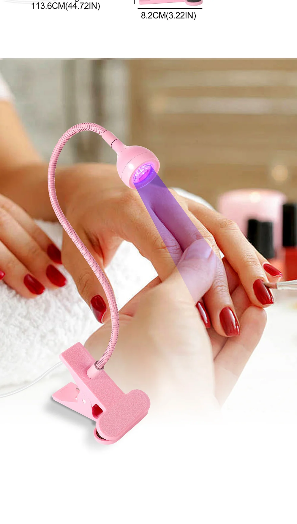 gooseneck led nail lamp portable uv clip spu965168056244 desc 6