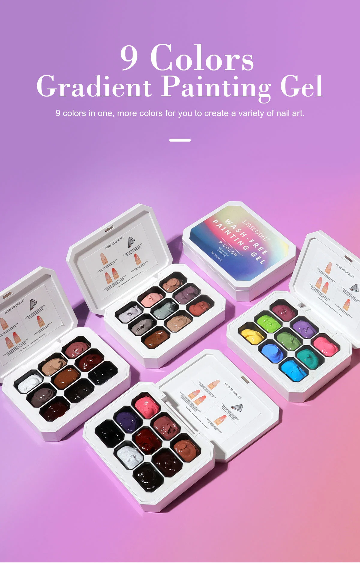 gradient painting gel palette nail art spu903968825681 desc 1