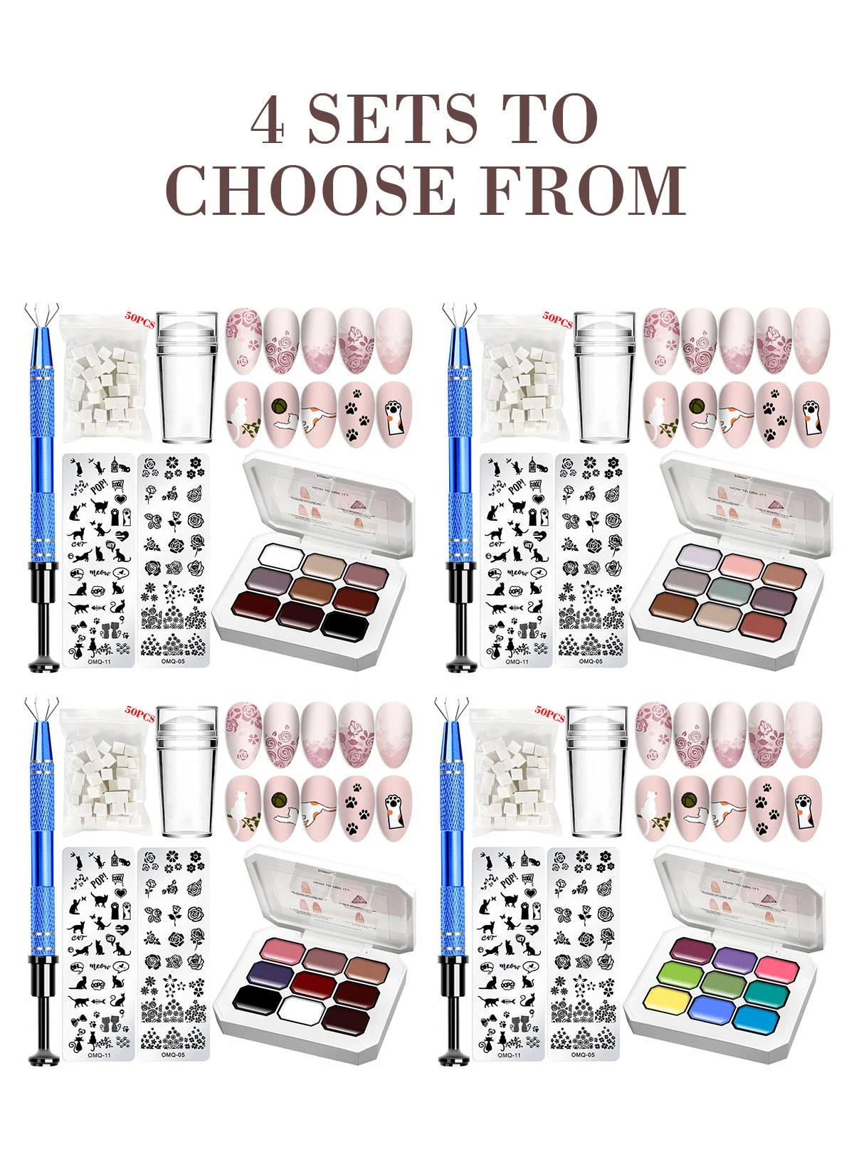 Gradient Painting Gel Set 9-Color Solid Nail Art Palette for Ombre and Aura Nails 2 gradient painting gel set ombre nail art spu921053680032 desc 2