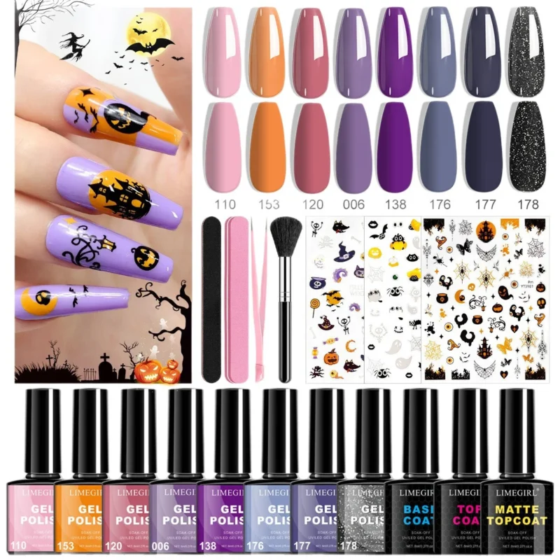 Halloween Nail Art Gel Polish Set Spu961572971536 6