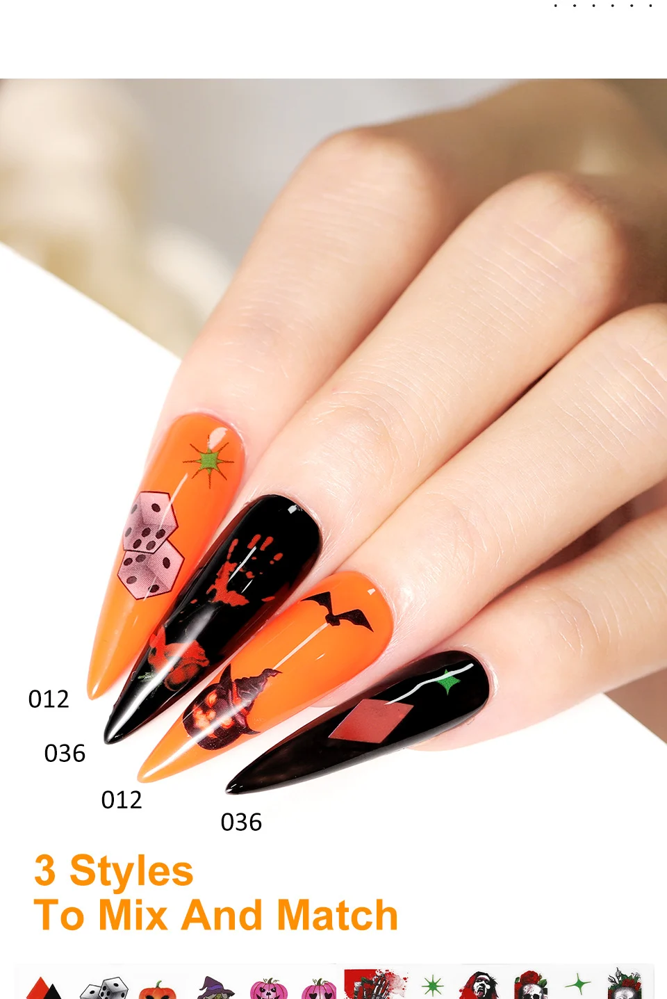 halloween nail art kit gel polish set spu729944692390 desc 4