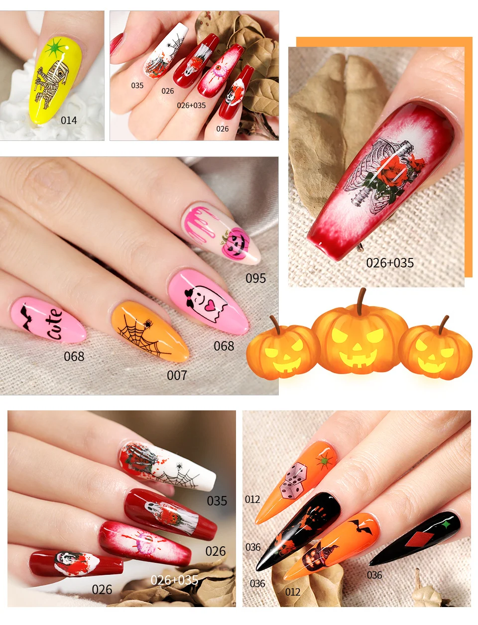 halloween nail art kit gel polish set spu729944692390 desc 8