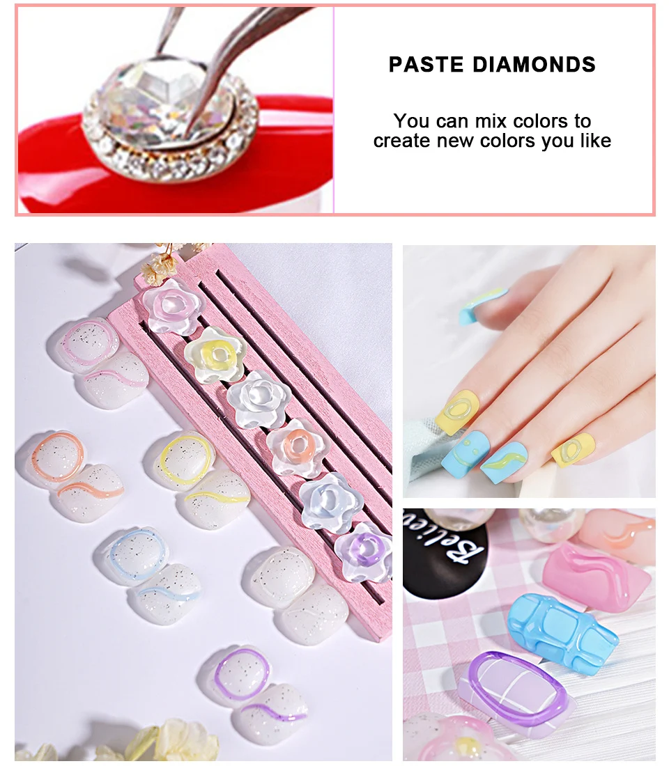 Limegirl 3D Nail Art Sculpting Gel - 5D Candy Modeling, Thermal Color Change & Spider Drawing UV LED Soak Off Manicure Paste 15 limegirl 3d nail art sculpting gel kit spu901469564410 desc 15