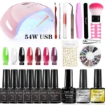 Limegirl 54w Nail Lamp Gel Polish Kit Spu650873803297 4