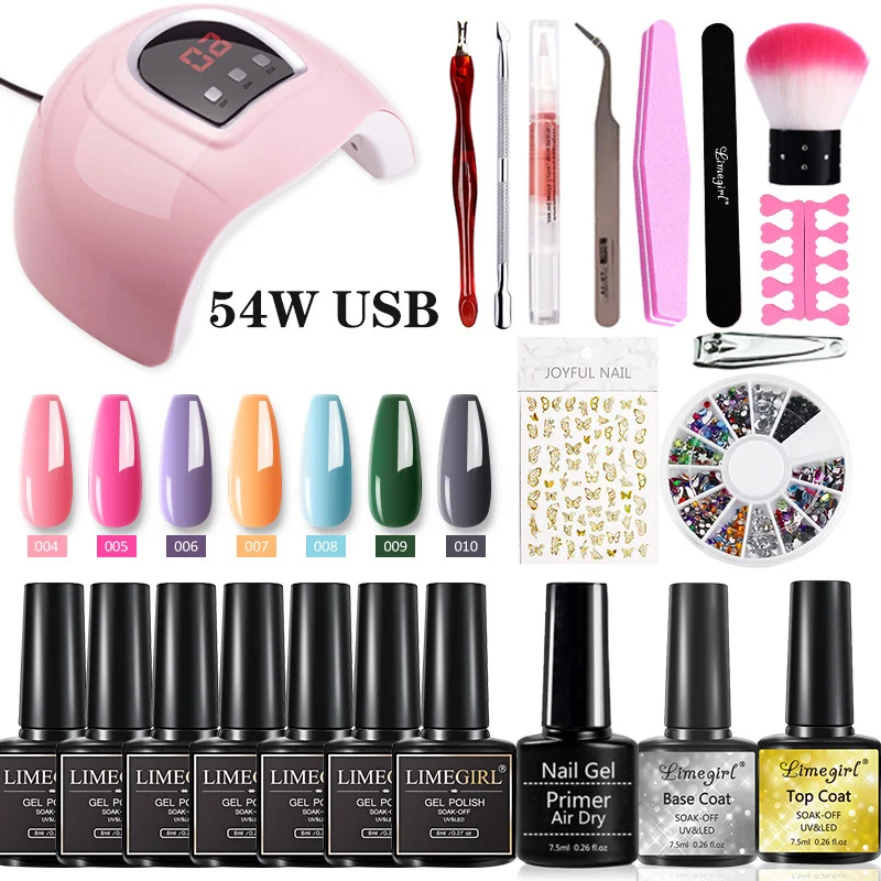 limegirl 54w nail lamp gel polish kit spu650873803297 desc 15