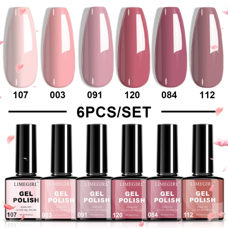 Limegirl 6 Colors Gel Nail Polish Set Spu846934774512 2