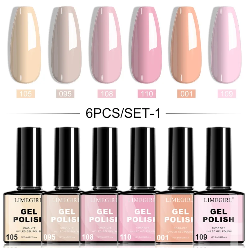 Limegirl 6 Colors Gel Nail Polish Set Spu846934774512 4