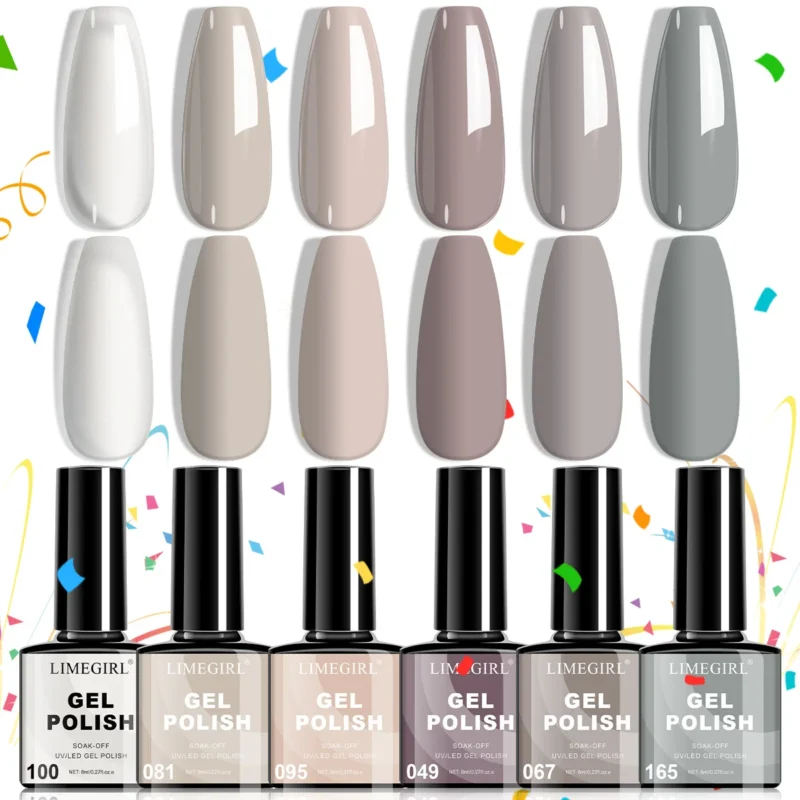 Limegirl 6 Colors Gel Nail Polish Set Spu847435996027 6