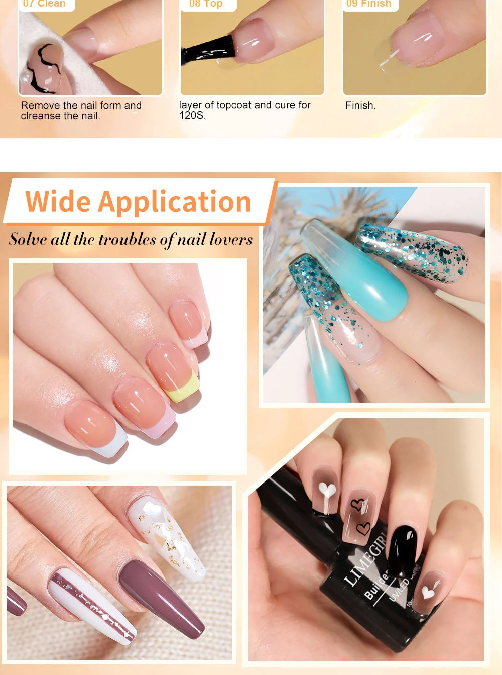 limegirl 7 in 1 builder nail gel adhesive spu837864913108 desc 8