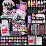 Limegirl All-in-One Nail Art Kit - Professional Acrylic Powder & Gel Polish Set with UV/LED Lamp for Beginners