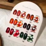 Limegirl Amber Gel Nail Polish Set Translucent Caramel Jelly Color Soak Off UV LED Varnish 8ml