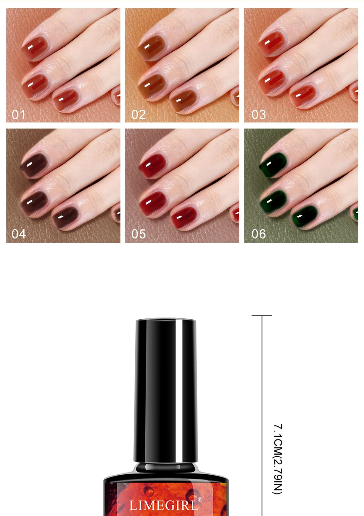 limegirl amber gel nail polish set spu1010940848605 desc 3