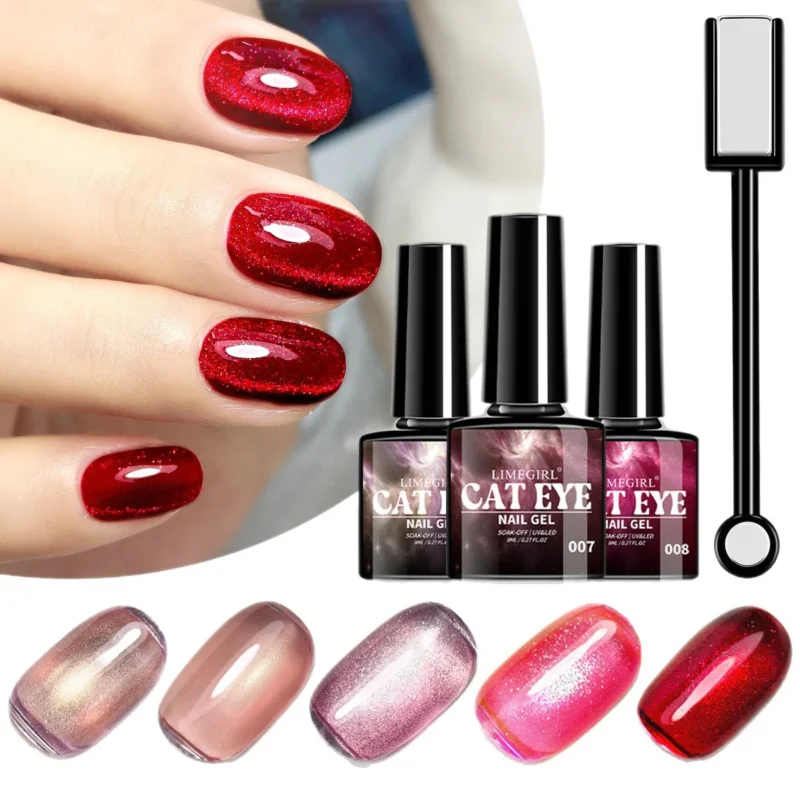 Limegirl Cat Eye Gel Nail Polish Gold Spar Spu979349452370 6