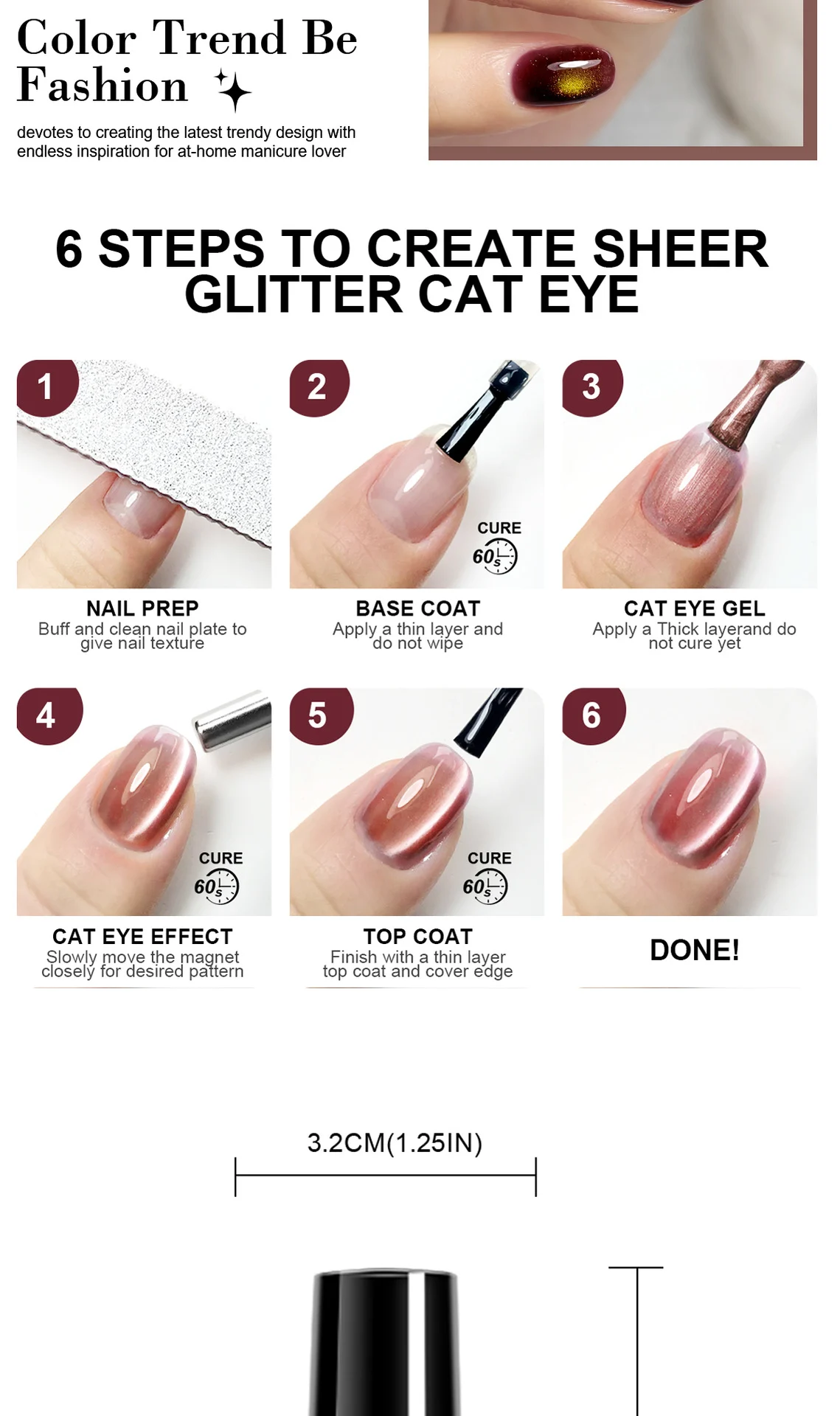 Cat Eye Gel Nail Polish LIMEGIRL 8ml Gold Spar Super Bright Glitter Soak Off UV/LED Ice Transparent Crushed Diamond Nail Art Gel 5 limegirl cat eye gel nail polish gold spar spu979349452370 desc 5