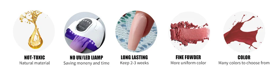 Dip Powder Nail Kit Limegirl Professional Manicure System with Glitter Powders and Liquid Set for DIY Home Salon 5 limegirl dip powder nail kit spu1008229783146 desc 5