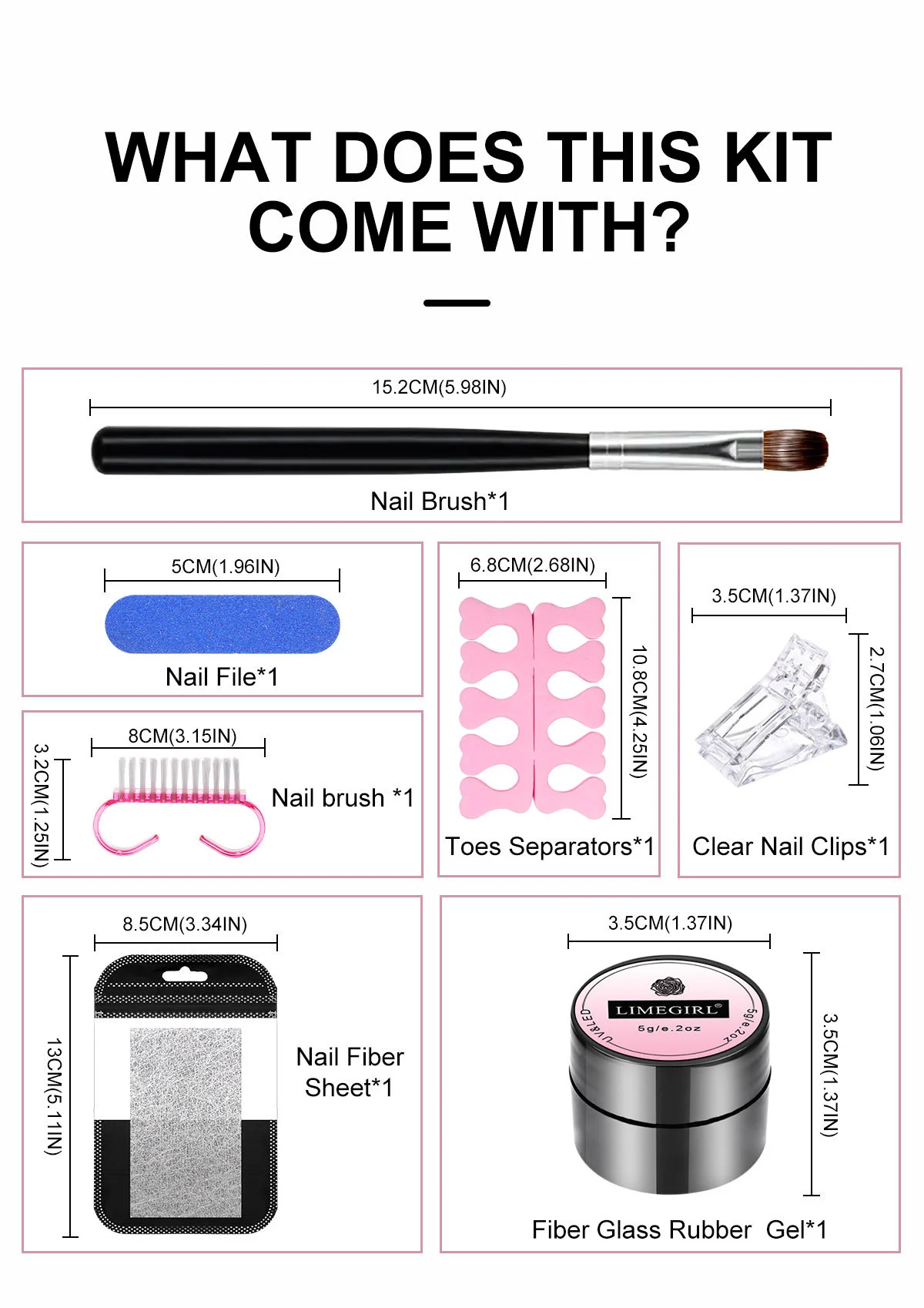 limegirl fiberglass nail repair kit spu996396440453 desc 10