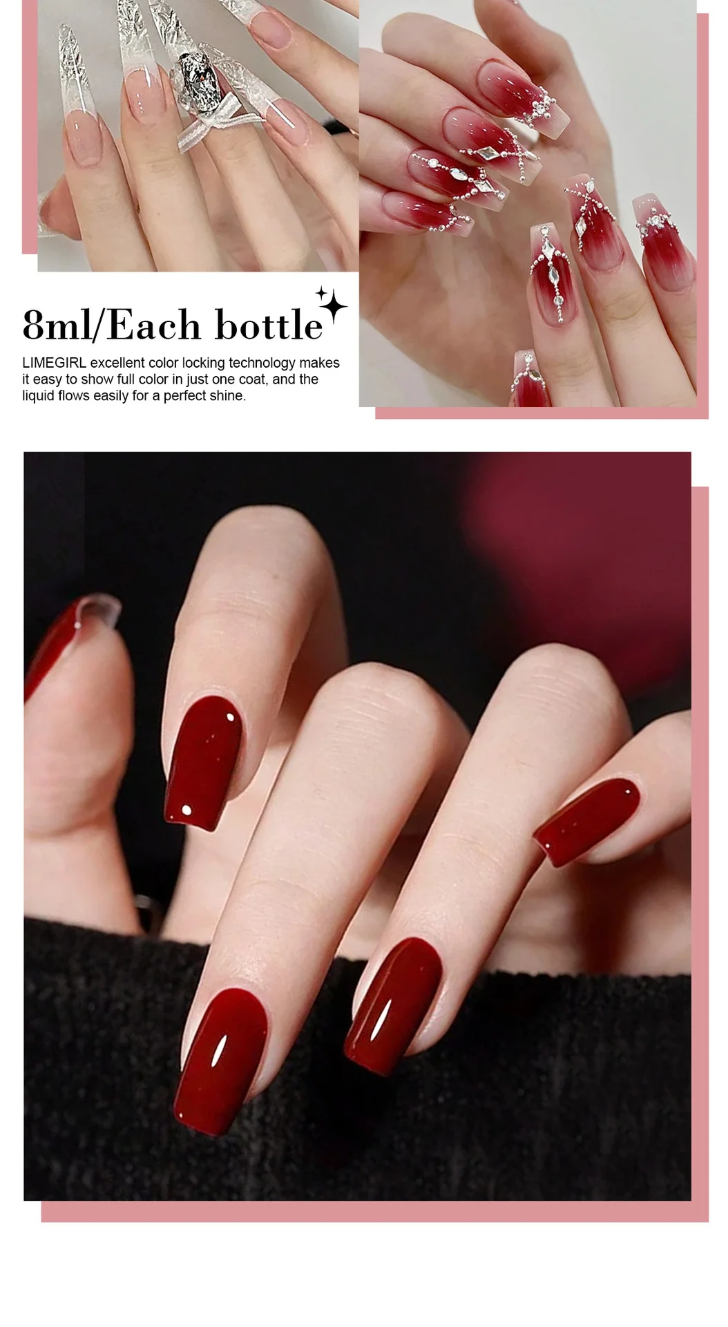 Gel Nail Polish Limegirl 100 Colors Macaron Series Professional Soak Off UV LED Nail Art Varnish 7 limegirl gel nail polish 100 colors spu942514720860 desc 7