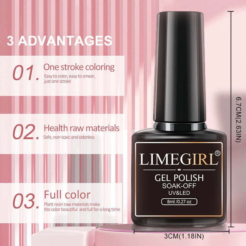 limegirl gel nail polish kit manicure set spu805529755207 desc 5