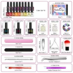 Limegirl Gel Nail Polish Kit Purple Brown Set Spu996856283752 5