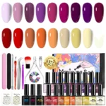 Limegirl Gel Nail Polish Kit Purple Brown Set Spu996856283752 6