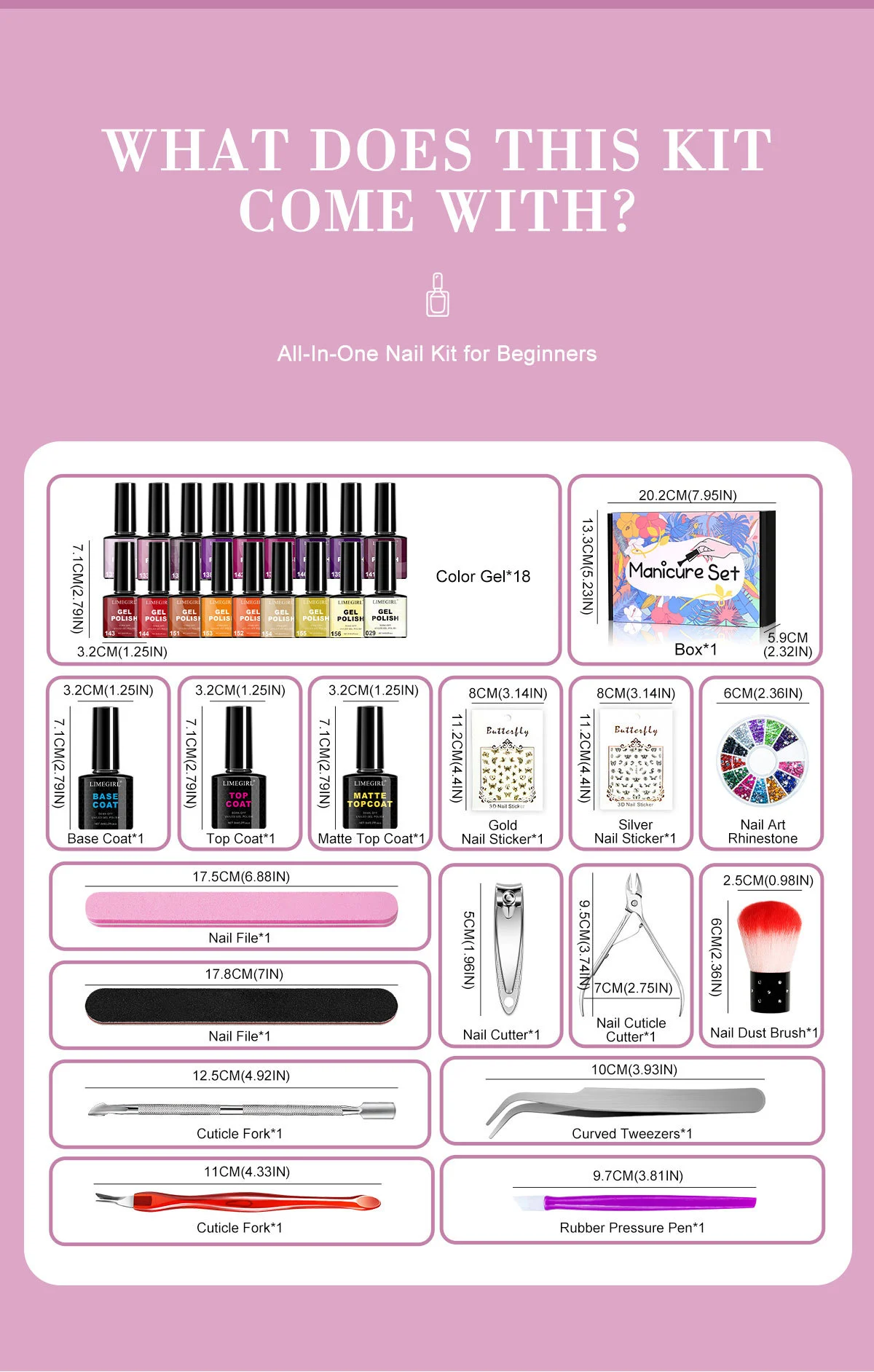 limegirl gel nail polish kit purple brown set spu996856283752 desc 3