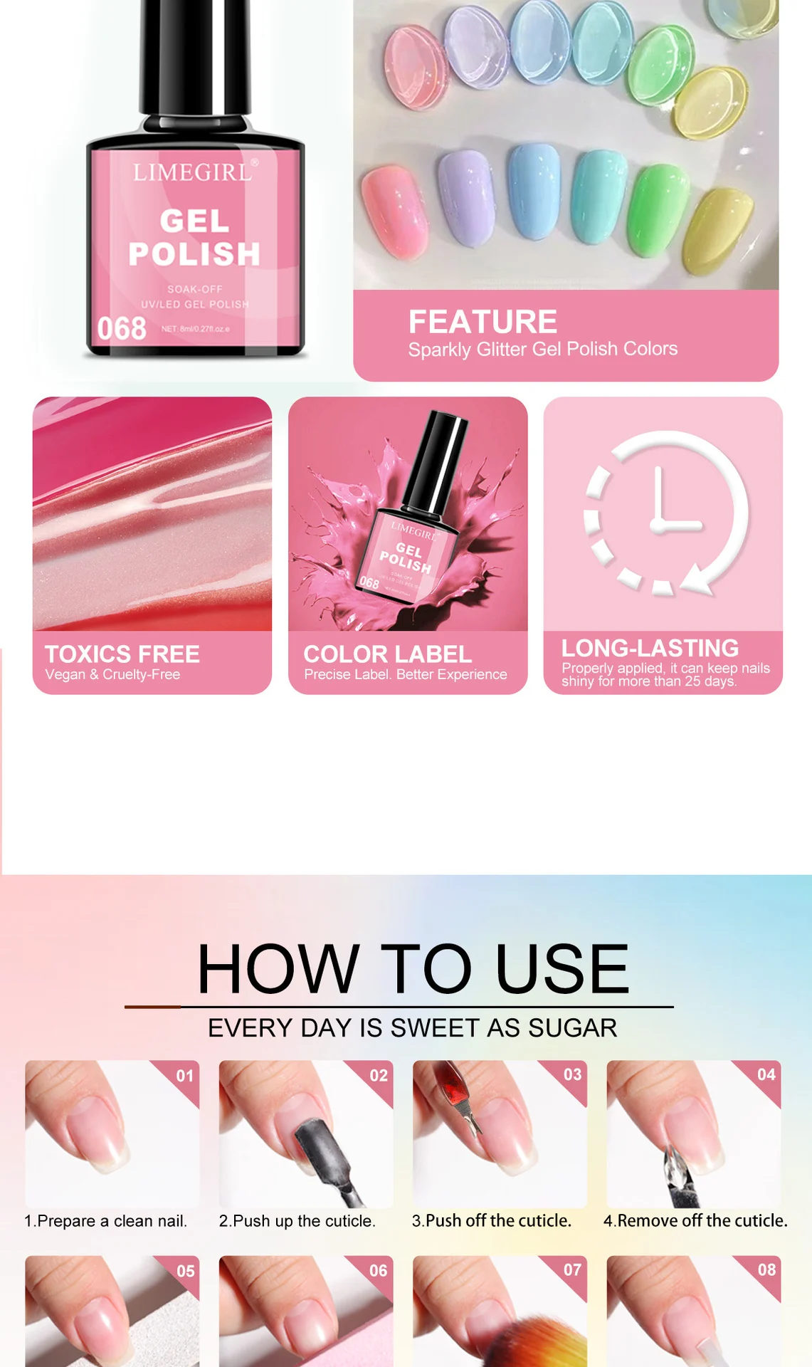 limegirl gel nail polish kit s3 lamp spu999715126503 desc 13