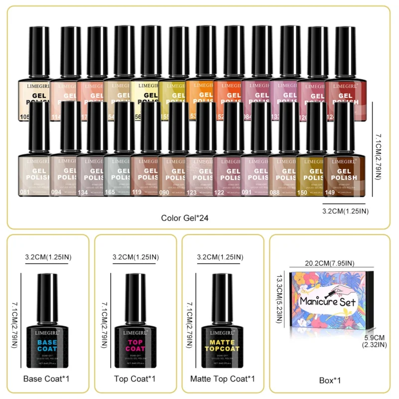 Limegirl Gel Nail Polish Kit Spu997748242909 5