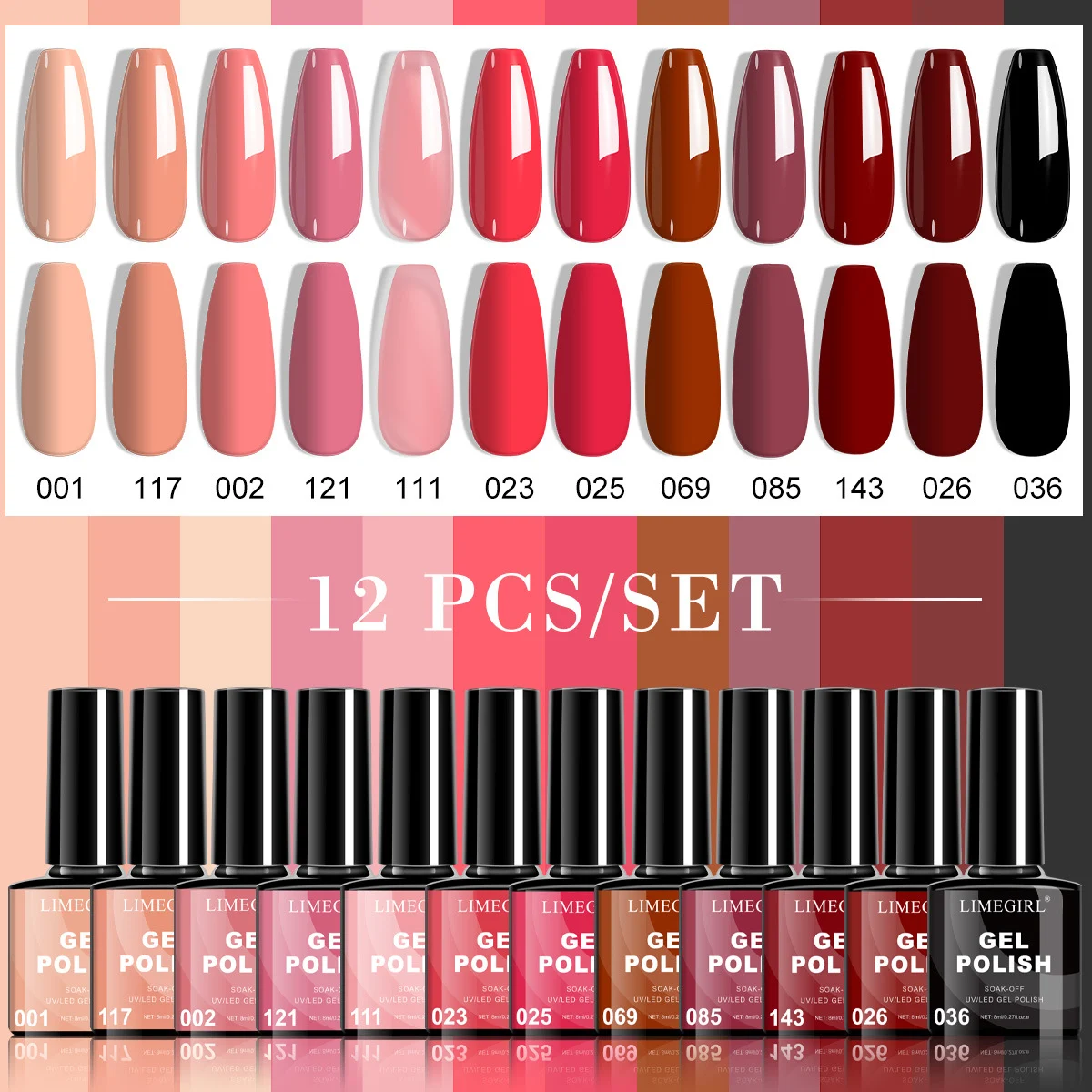 limegirl gel nail polish set 12 colors uv led soak off spu995908639801 desc 8