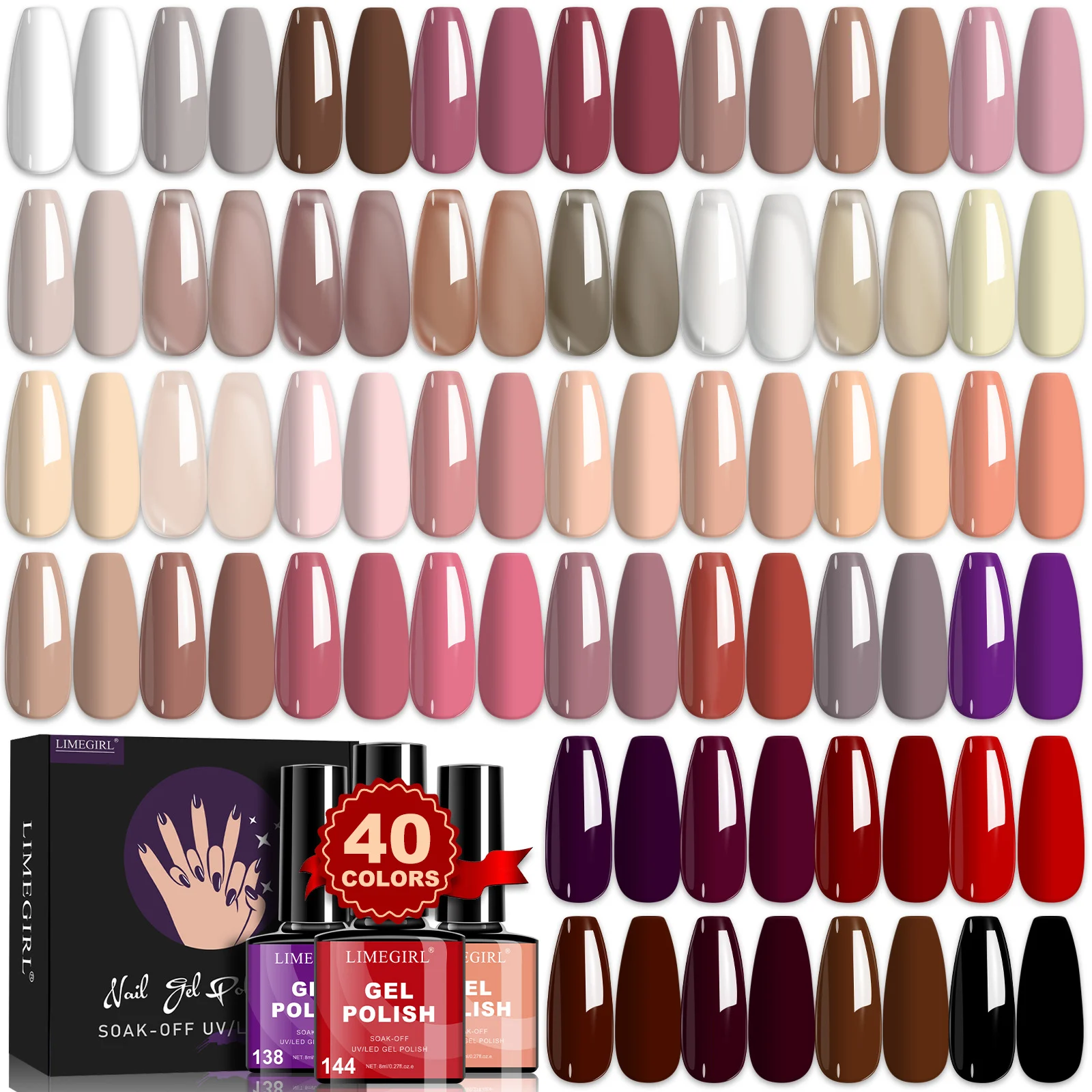 limegirl gel nail polish set 40 colors spu1000463293418 desc 3