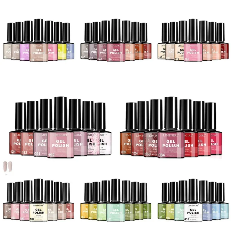 Limegirl Gel Nail Polish Set 7 Colors Spu895794342487 6